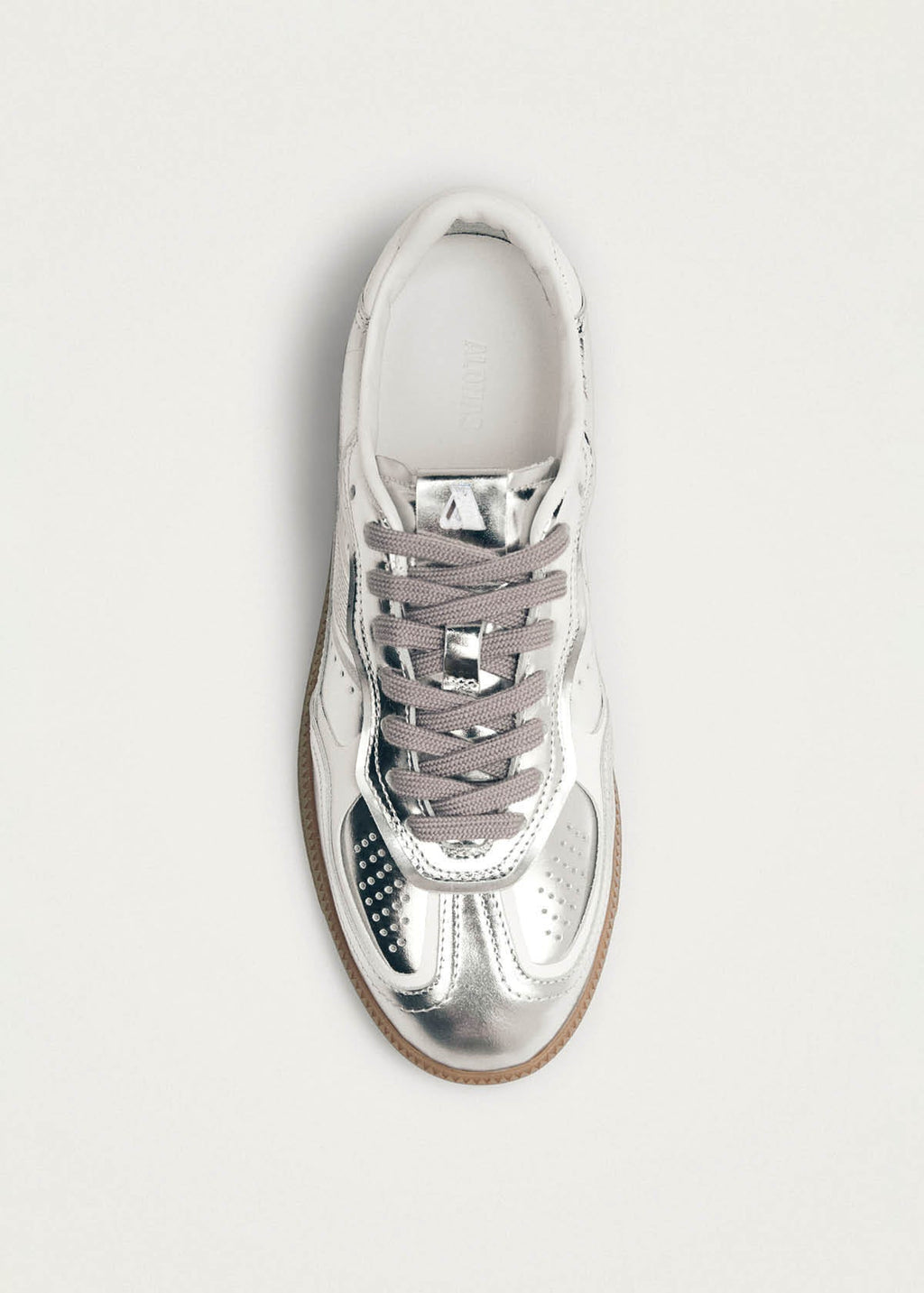Tb.490 Silver Cream Leather Sneakers – Chiro Moyo Unisex Shoes