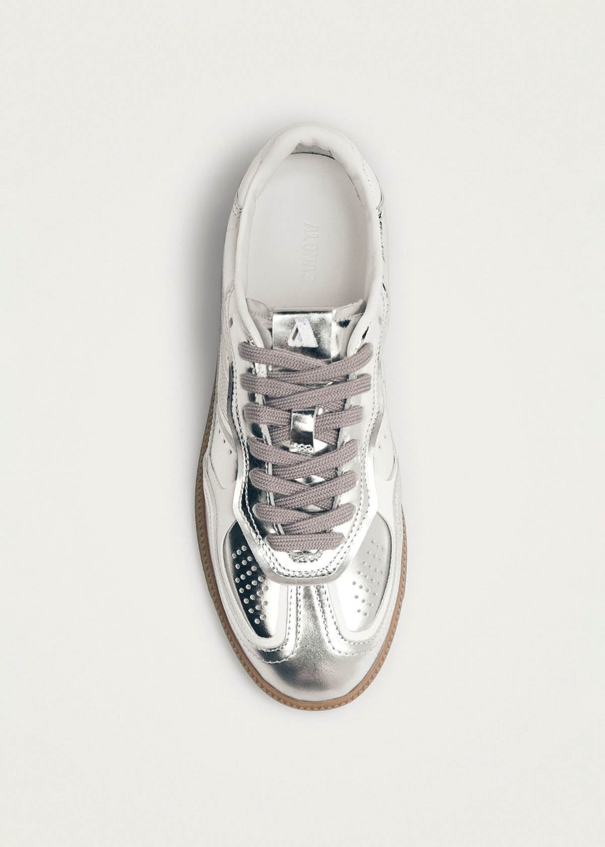 Tb.490 Silver Cream Leather Sneakers – Chiro Moyo Unisex Shoes