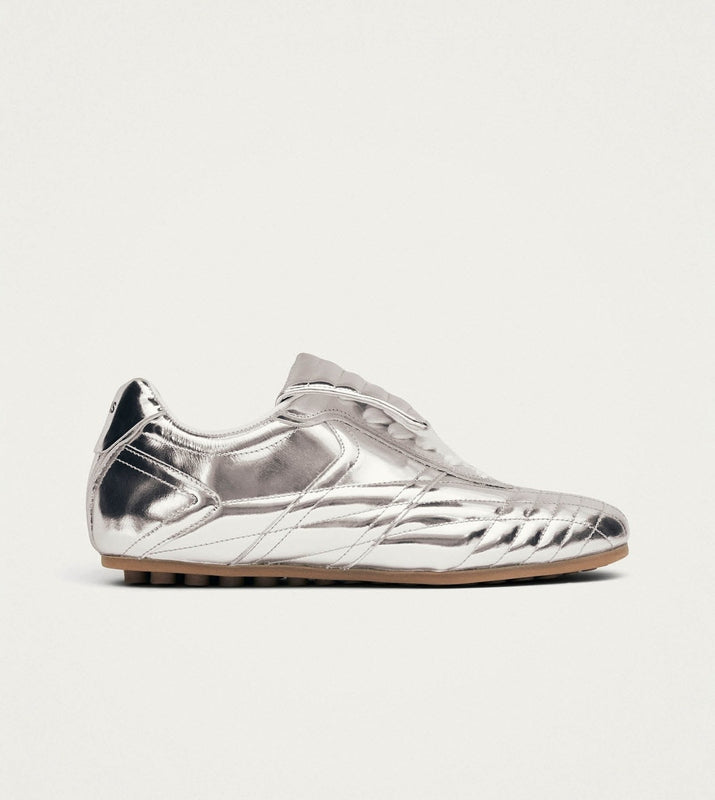 Tb.99 Silver Leather Sneakers – Chiro Moyo Unisex Shoes