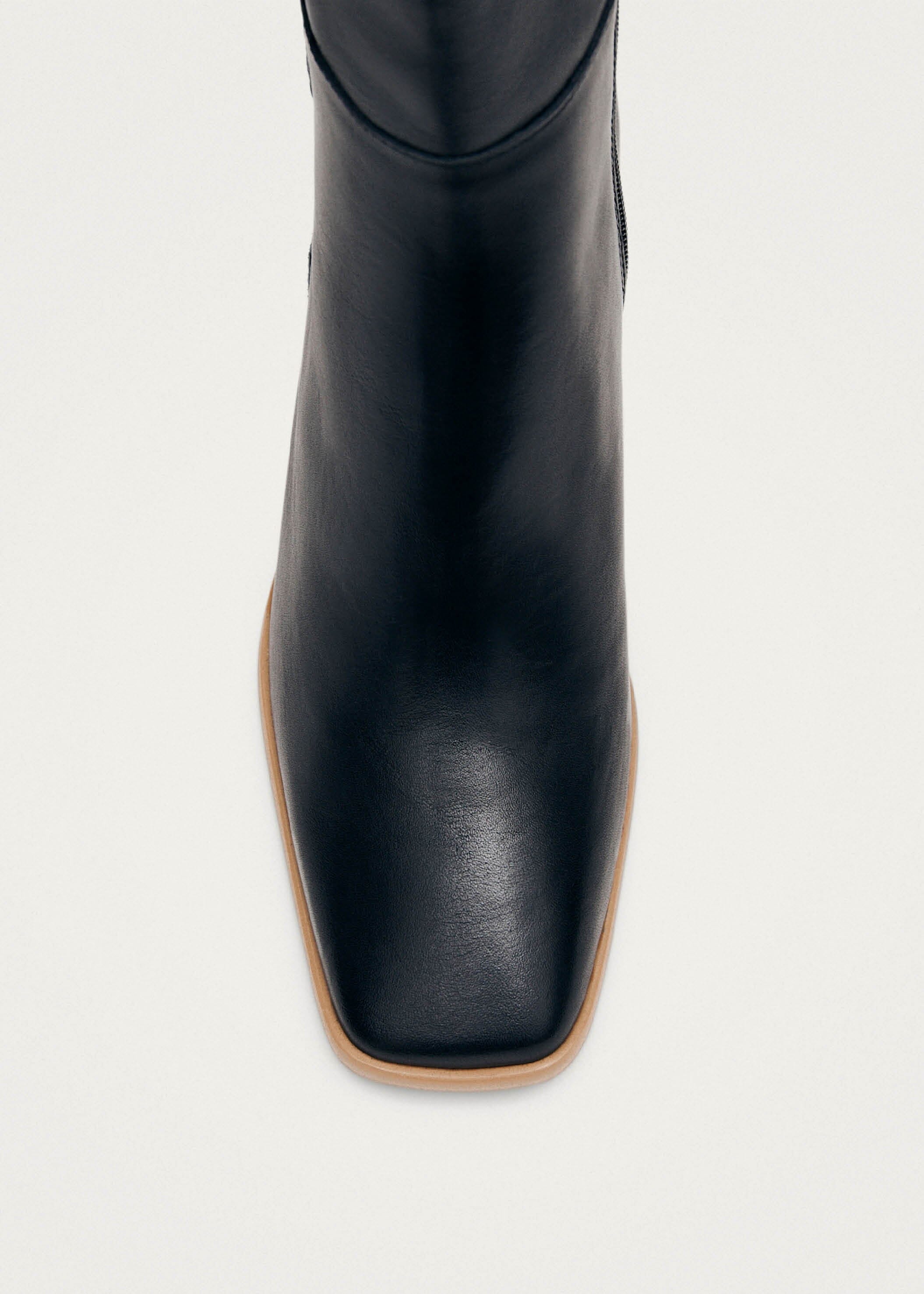 West Black Leather Ankle Boots – Chiro Moyo Women's Shoes